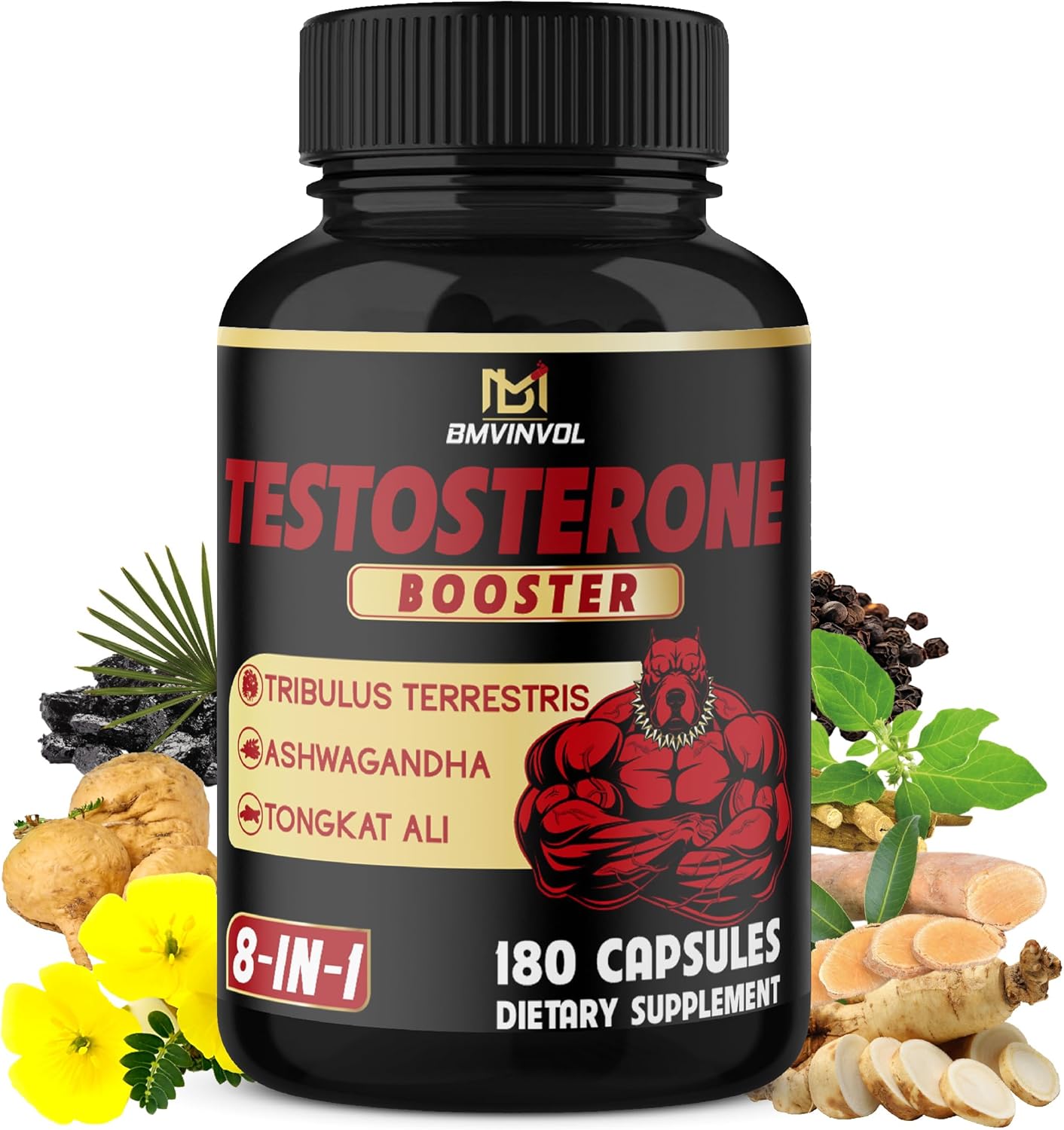Test Booster for Men Capsules - 15500Mg Per Serving with Tribulus Terrestris
