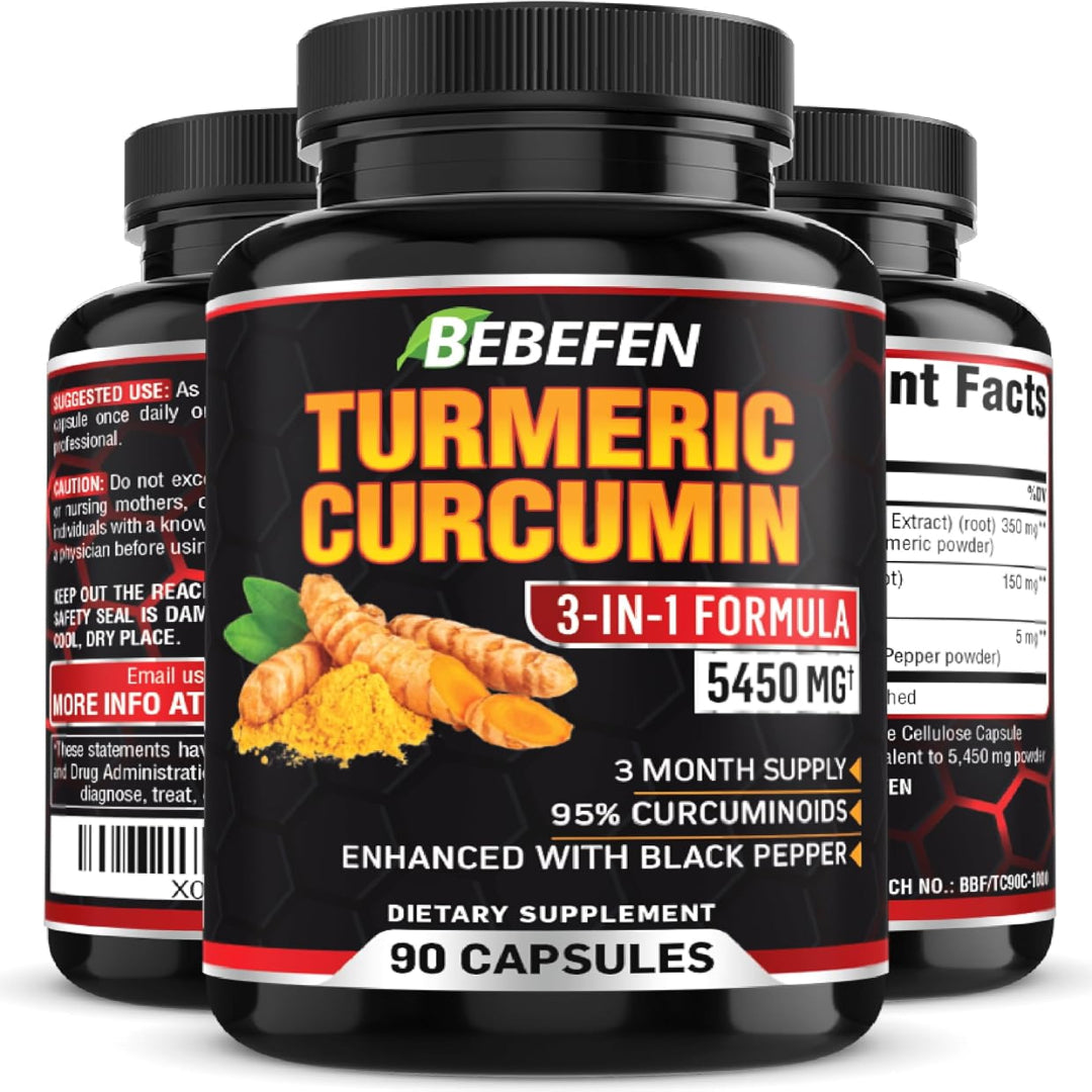 Turmeric Curcumin Capsules - 95% Curcuminoids 5450mg