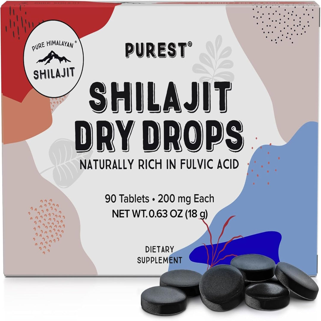 Pure Shilajit Tablets 90ct. (200mg Each) - Plant