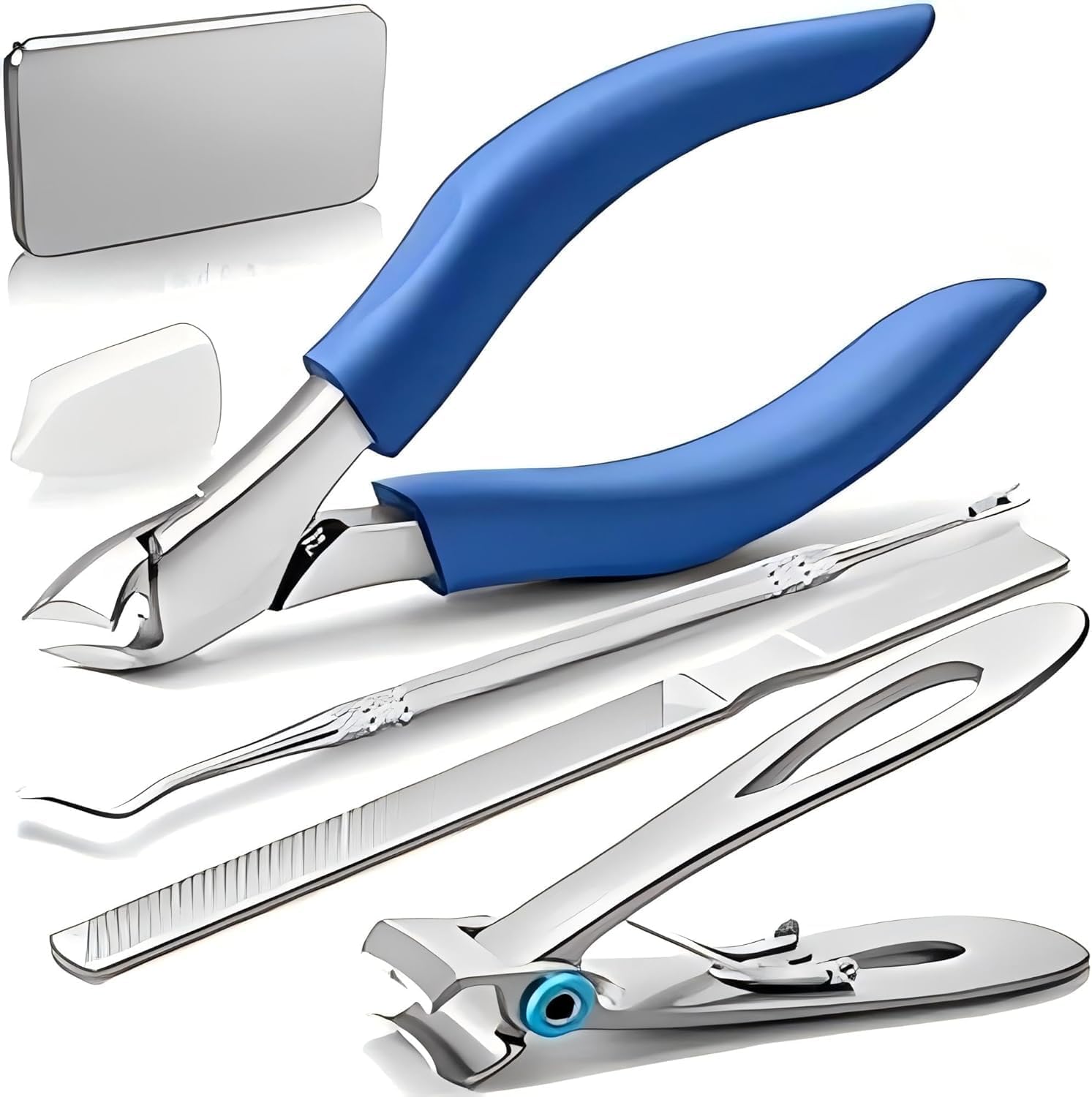 Nail Clipper Set - Stainless Steel Toenail Clippers for Thick Nails Curled Nails Deformed Nails