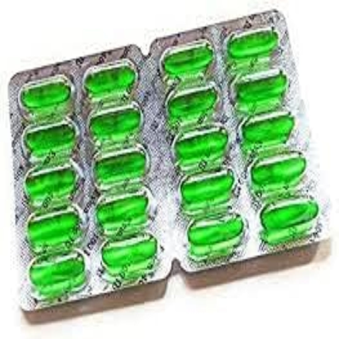 50 Evion Capsules Vitamin E For Glowing Face,Strong Hair,Acne,Nails, Glowing Skin 400mg
