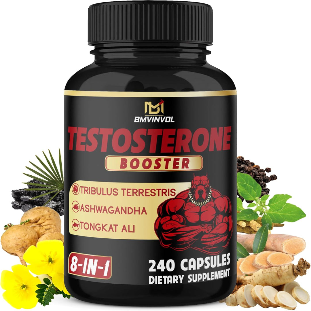 Test Booster for Men Capsules - 15500Mg Per Serving with Tribulus Terrestris