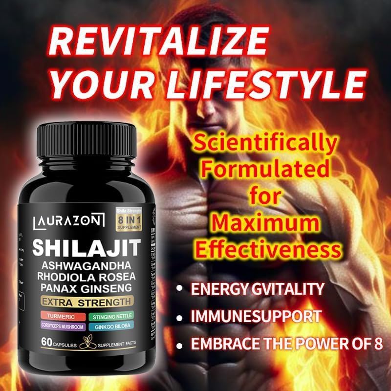 Pure Himilayan Shilajit enriched with Ashwagandha, Rhodiola Rosea