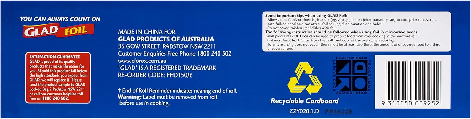 Glad Heavy Duty Aluminium Foil, 150 Metre Extra Strength