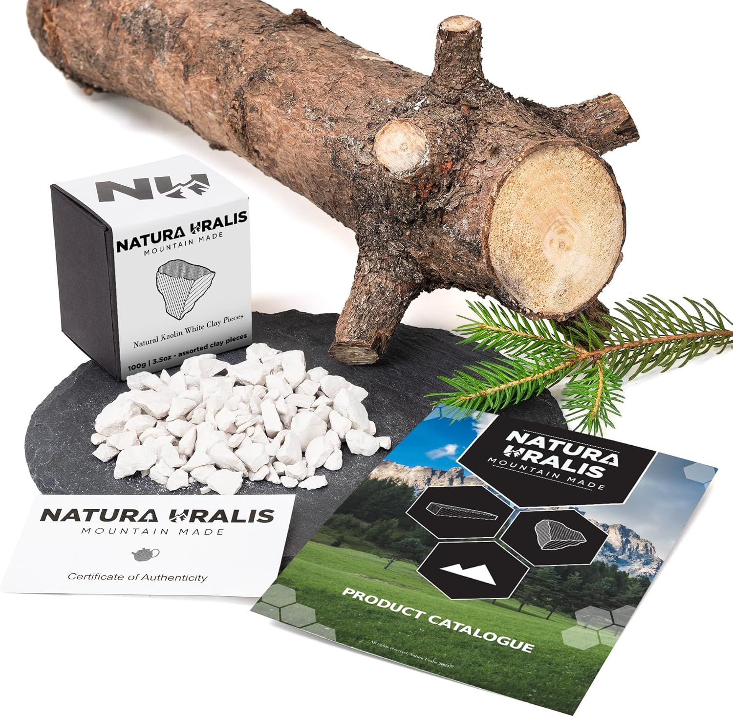 Kaolin White Clay | 100g of Natural White Clay, Pure White to Off-white - Amazing Crunch