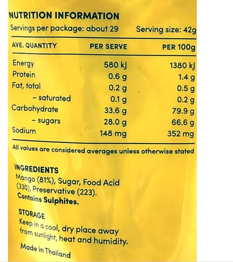 Tropical Fields Dried Real Mango - 1.2kg