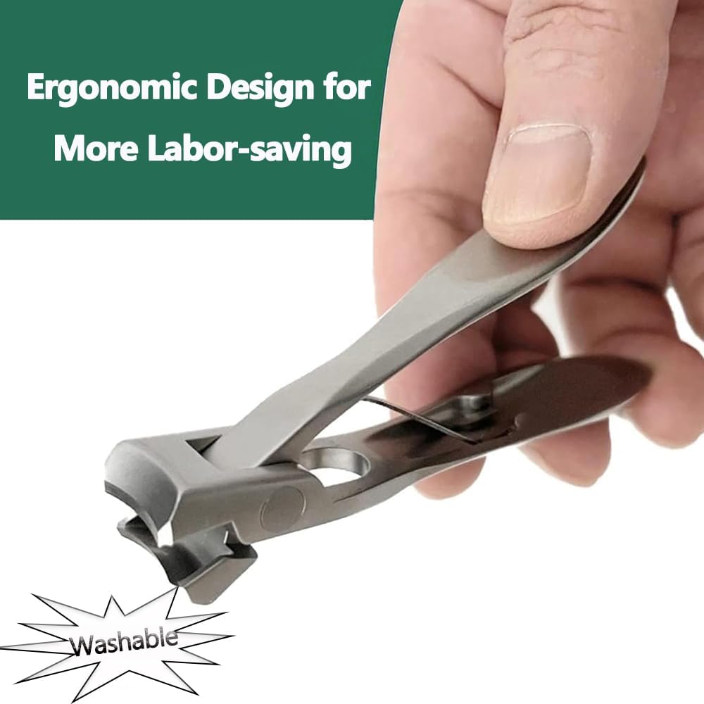 Nail Clipper Set - Stainless Steel Toenail Clippers for Thick Nails Curled Nails Deformed Nails