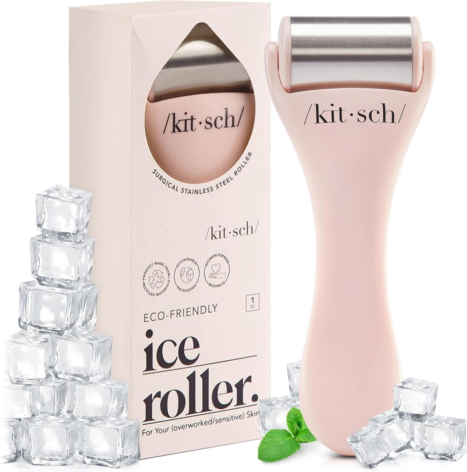 Ice Roller for Face – Made of Stainless Steel, Reduce Puffiness, Redness & Head