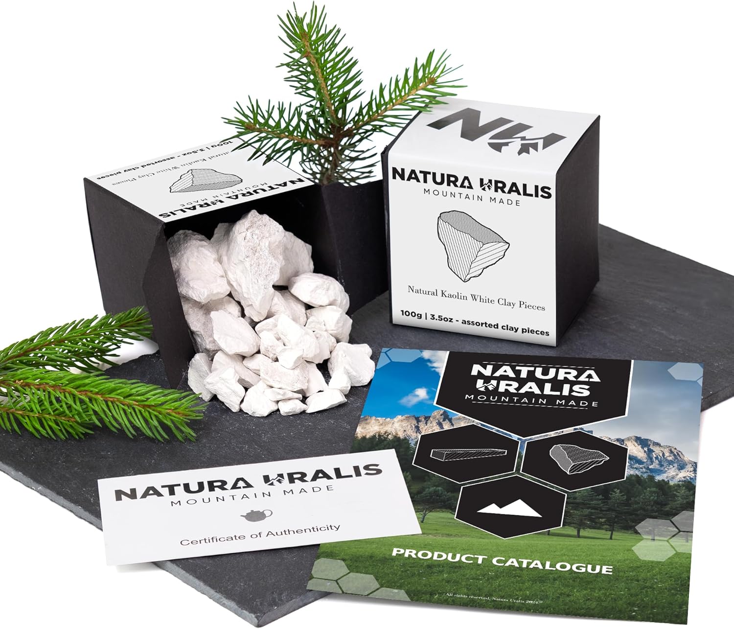 Kaolin White Clay | 100g of Natural White Clay, Pure White to Off-white - Amazing Crunch