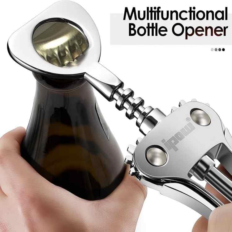 IPOW Wine Opener, Zinc Alloy Wine Bottle Opener Wing Corkscrew Heavy Duty