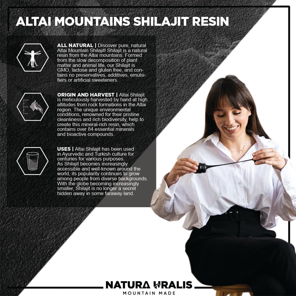 Altai Shilajit | 30g Organic Shilajit Mineral Resin