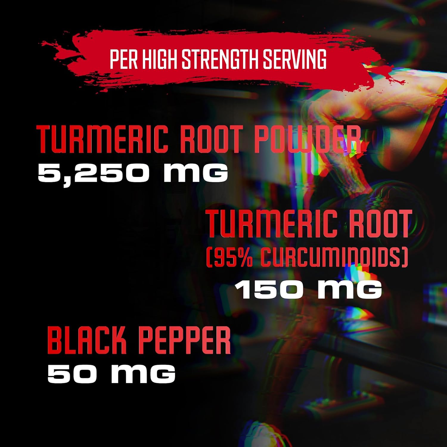 Turmeric Curcumin Capsules - 95% Curcuminoids 5450mg