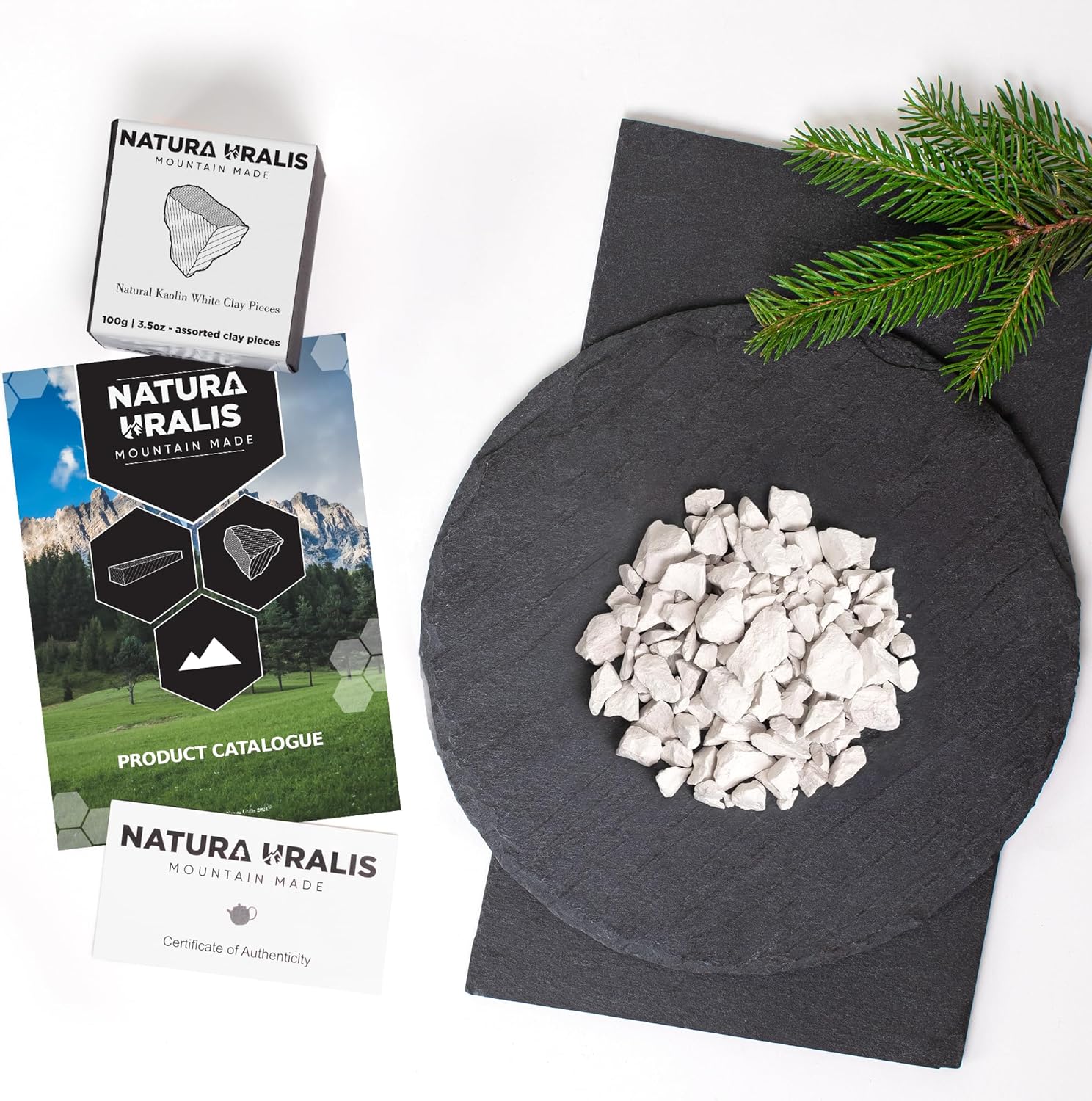 Kaolin White Clay | 100g of Natural White Clay, Pure White to Off-white - Amazing Crunch