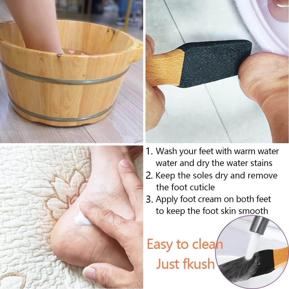 Foot File, Pedicure Tool Callus Remover, Black Silicon Carbide Scrubber for Dead Skin