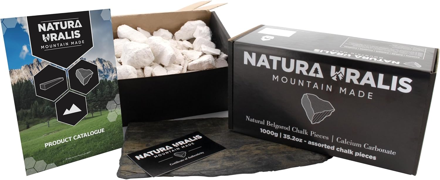 Premium Belgorod chalk chunks | 100g of White Chalk Chunks - Amazing Crunch,