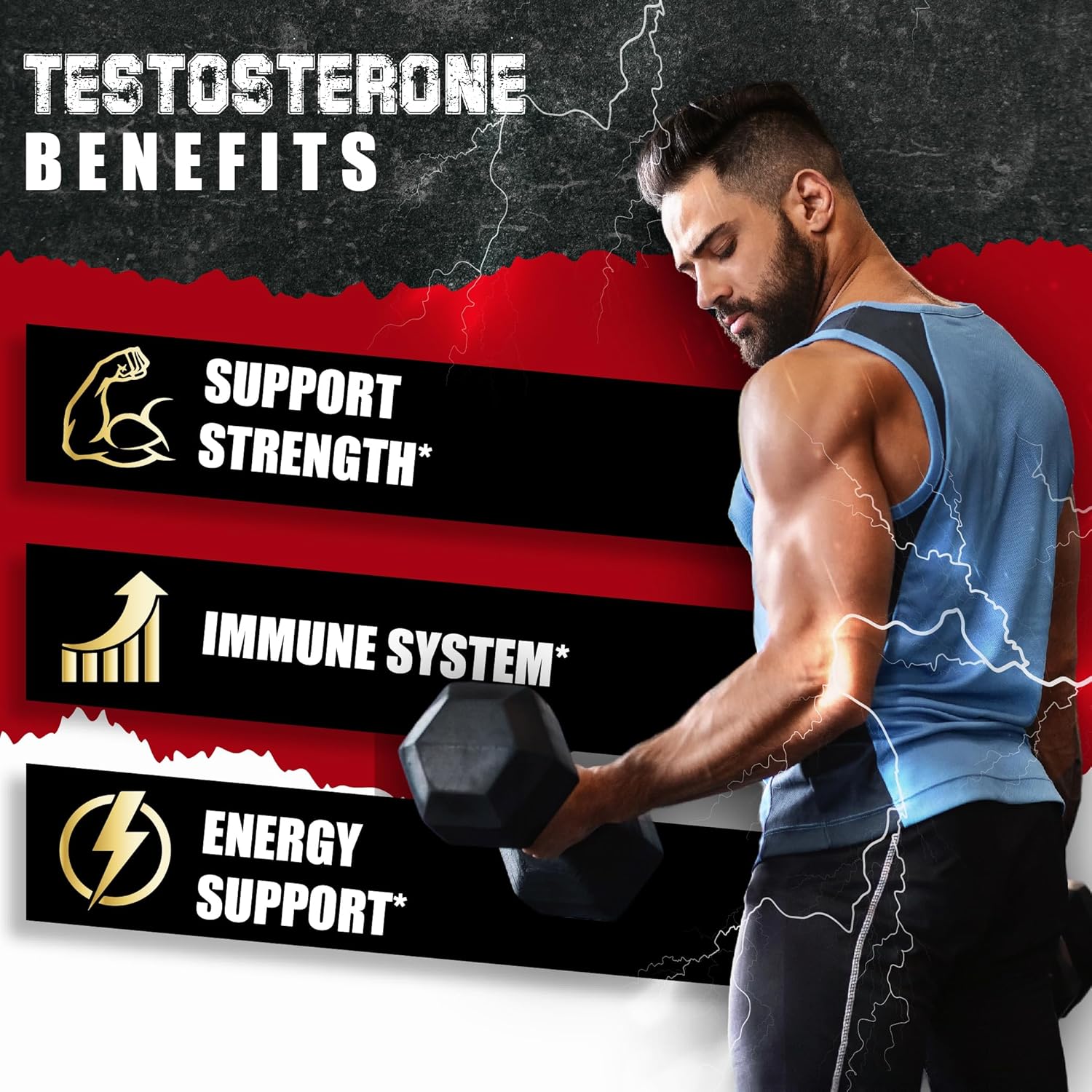 Test Booster for Men Capsules - 15500Mg Per Serving with Tribulus Terrestris