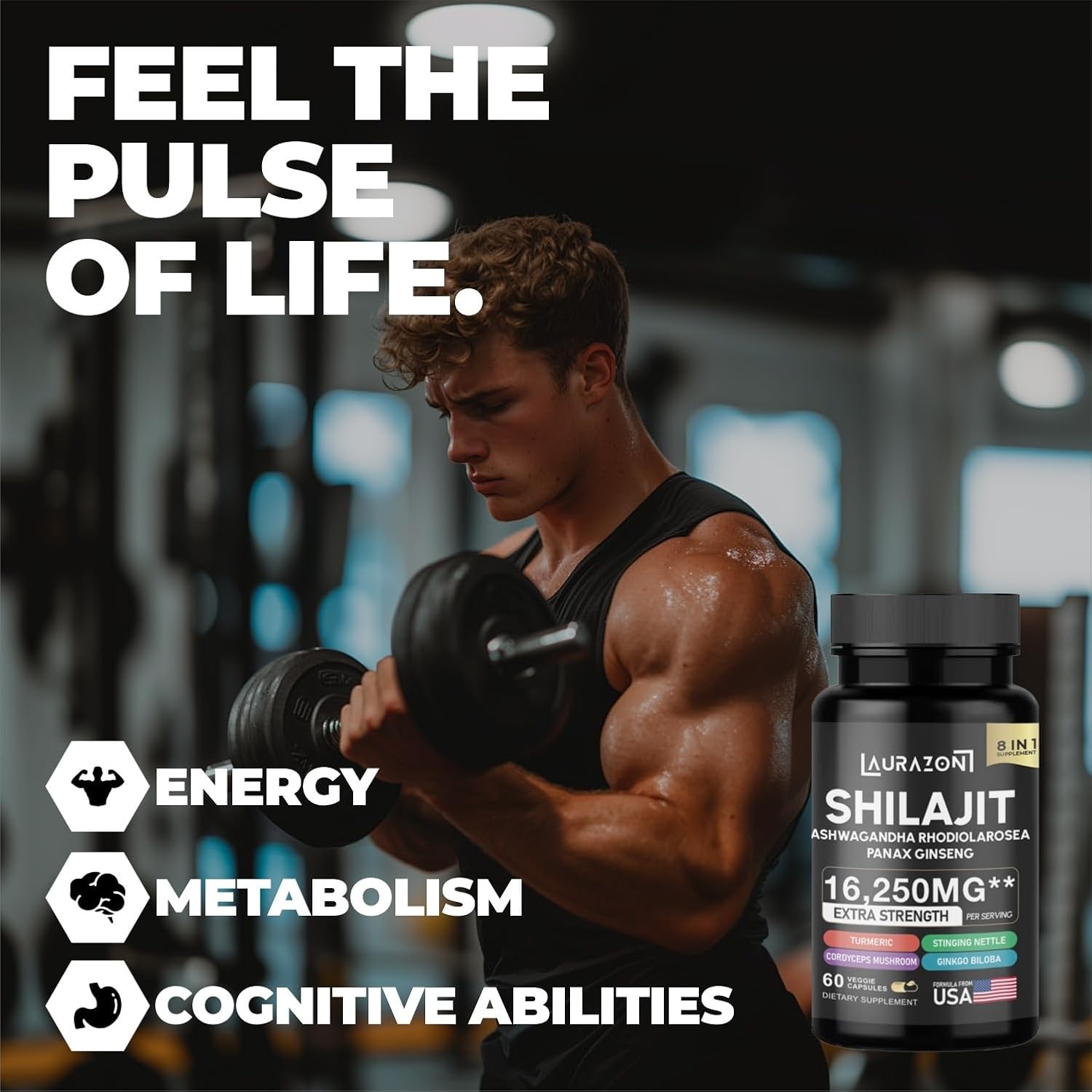 Pure Himilayan Shilajit enriched with Ashwagandha, Rhodiola Rosea