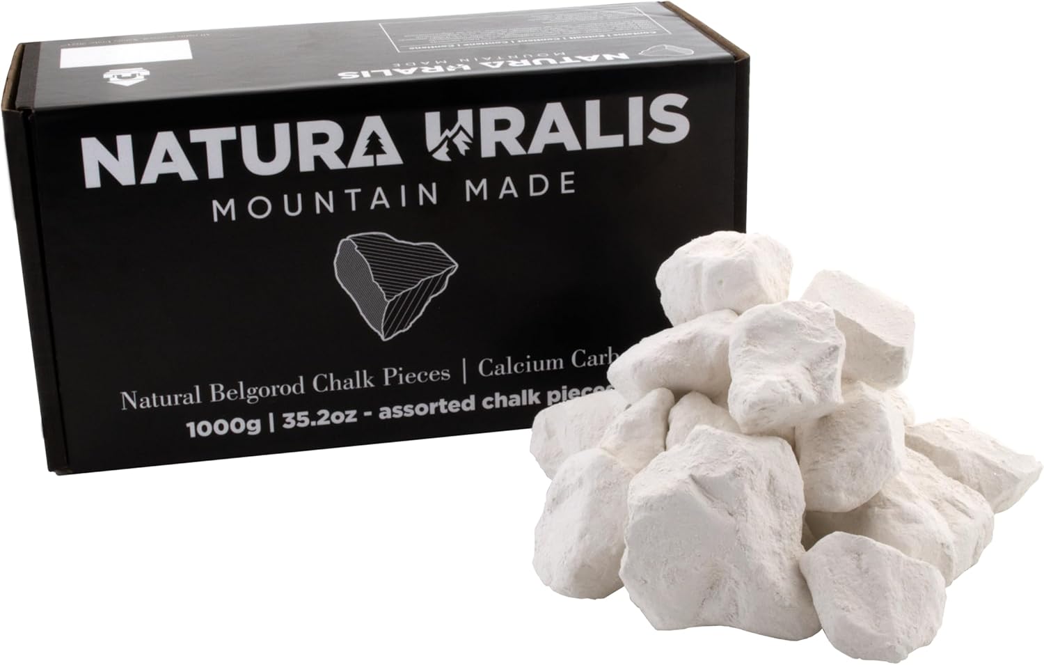 Premium Belgorod chalk chunks | 100g of White Chalk Chunks - Amazing Crunch,