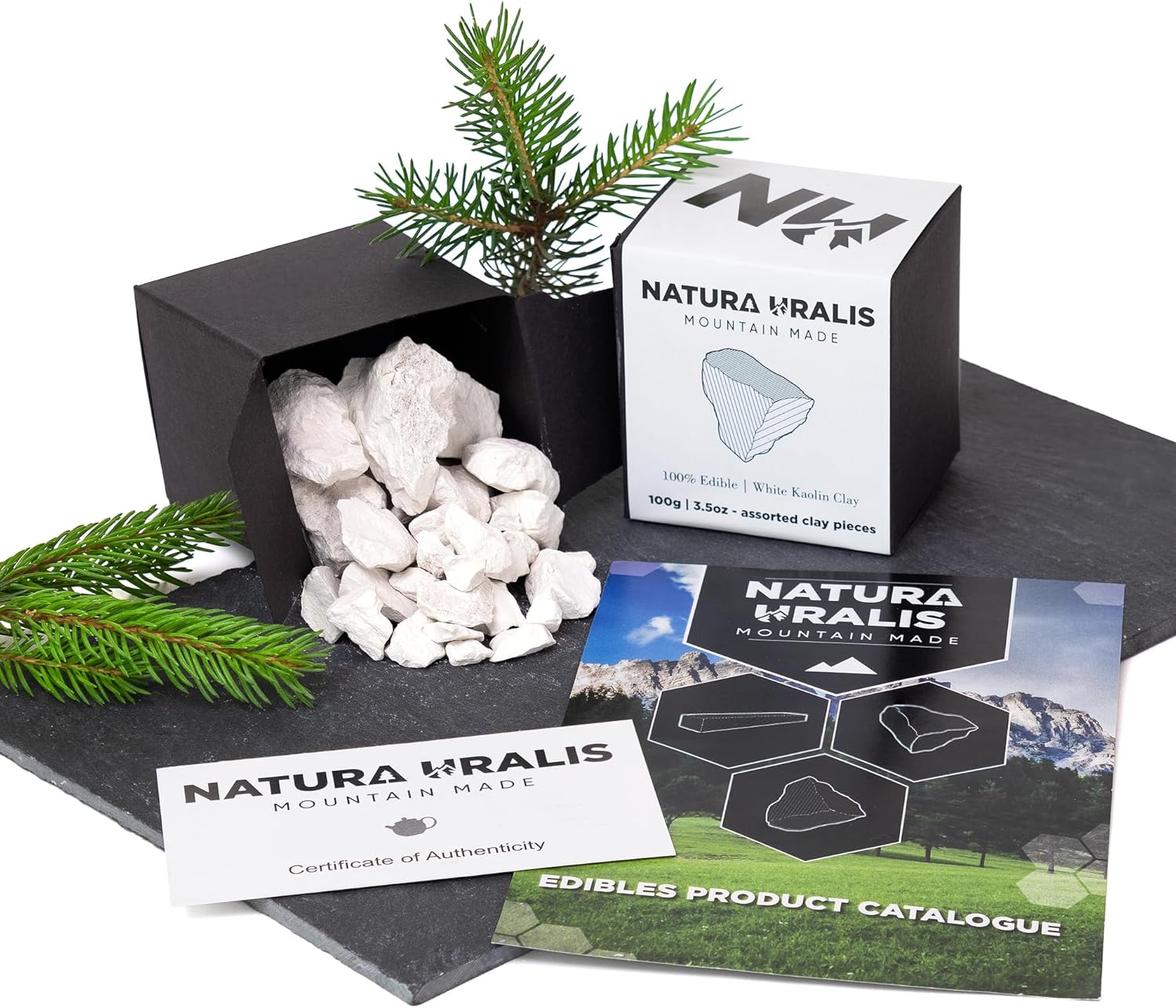 Kaolin White Clay | 100g of Natural White Clay, Pure White to Off-white - Amazing Crunch