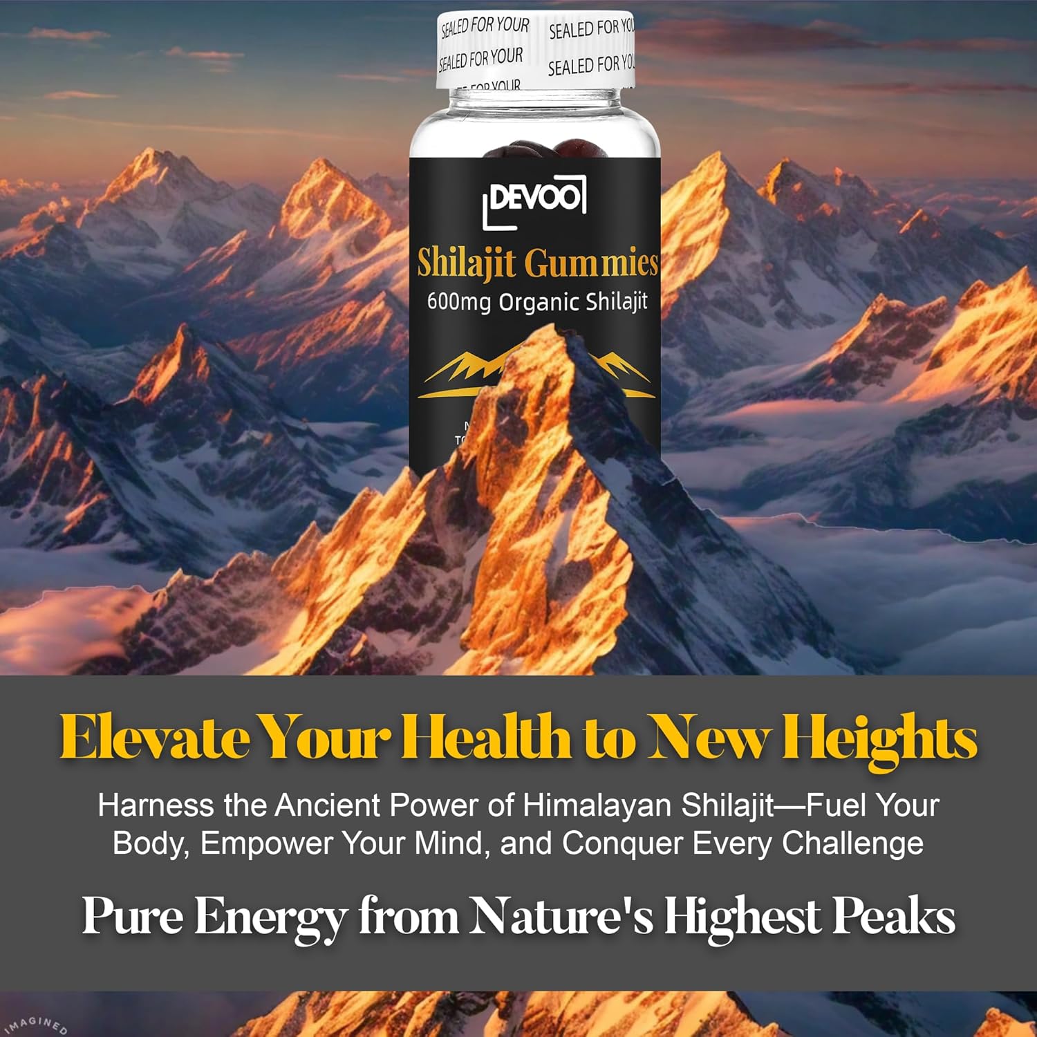 Devoo Shilajit Gummies 600mg – Organic Himalayan Shilajit Supplement