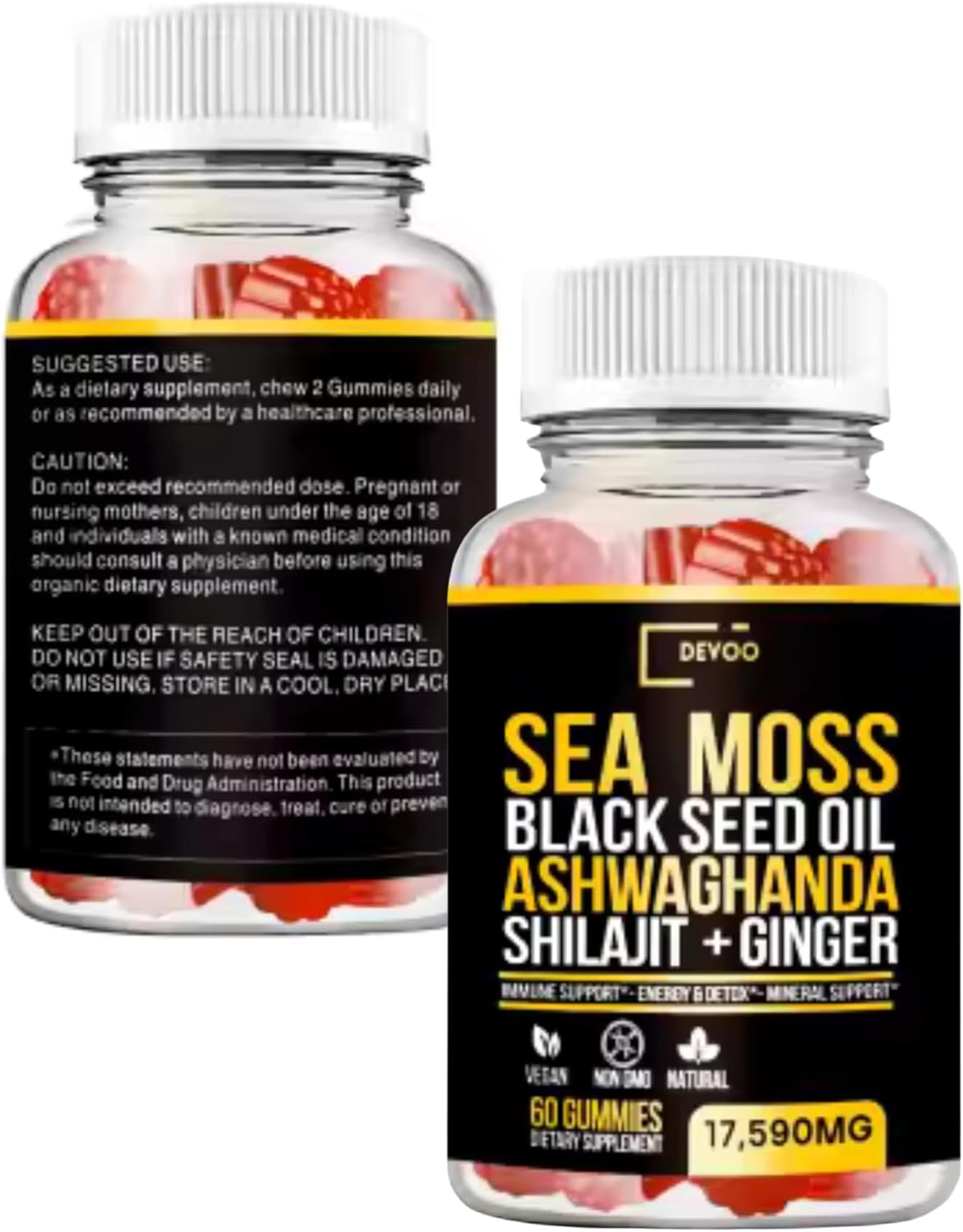 Himalayan Shilajit Gummies – Vegan & Sugar-Free Herbal Gummies