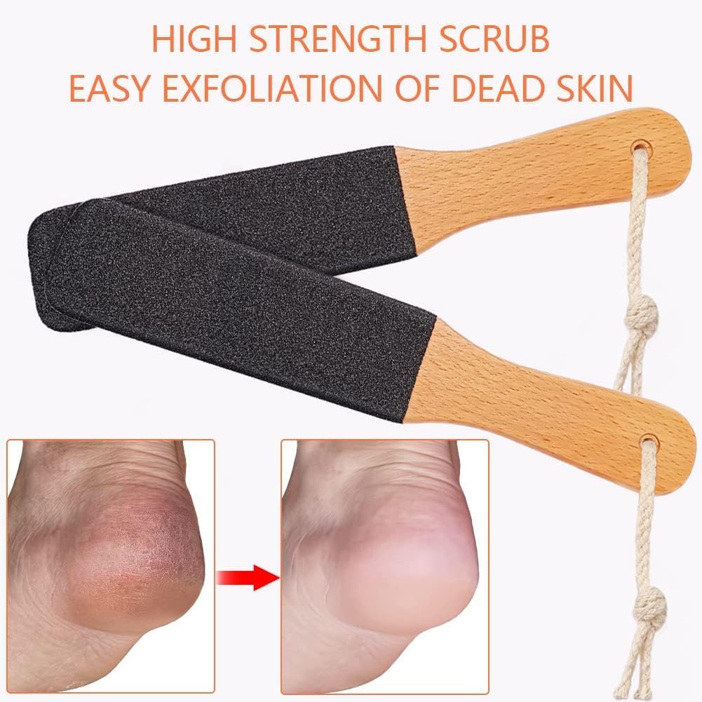 Foot File, Pedicure Tool Callus Remover, Black Silicon Carbide Scrubber for Dead Skin