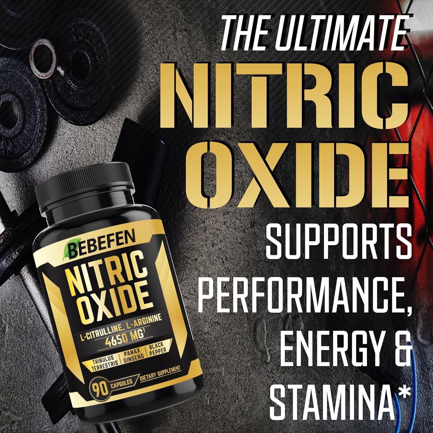 Nitric Oxide Supplements 4650mg - High Formula with L-Arginine, L-Citrulline