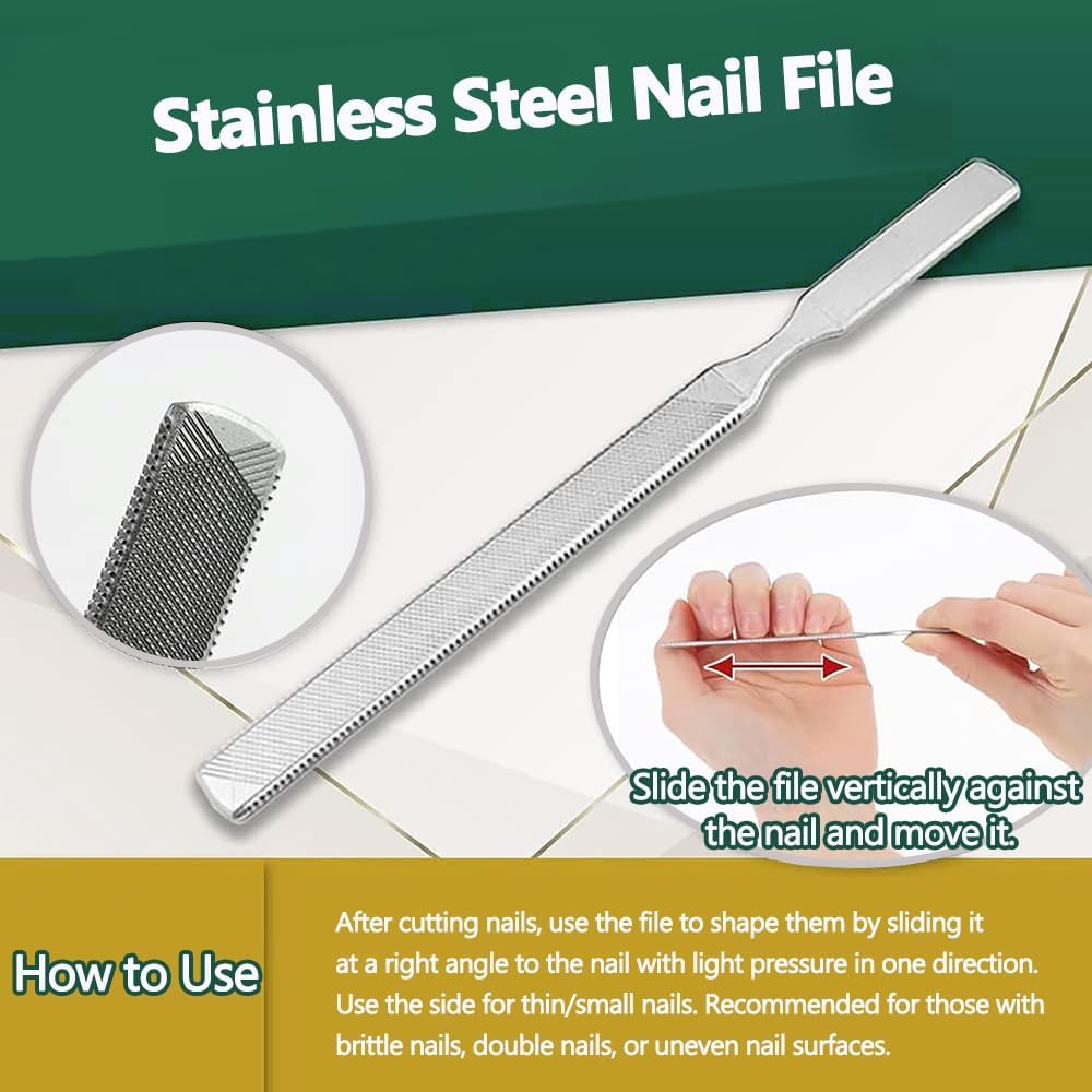 Nail Clipper Set - Stainless Steel Toenail Clippers for Thick Nails Curled Nails Deformed Nails