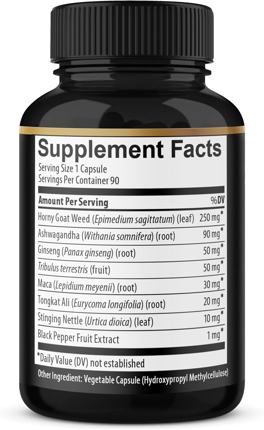 BMVINVOL Horny Goat Weed Capsules with Maca, Ginseng, Tribulus Terrestris, Ashwagandha - 90 Capsules - 3 Months Supply
