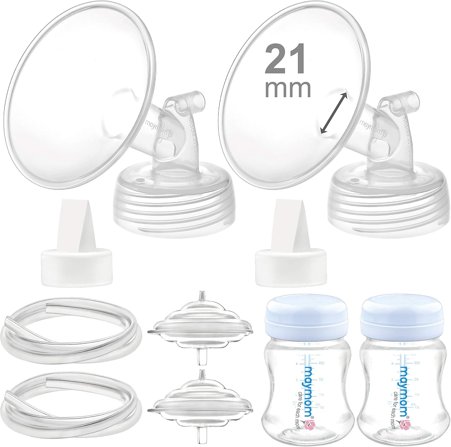 Pump Parts Compatible with Spectra S2 Spectra S1, 21Mm Flange Valve Tube Bottle