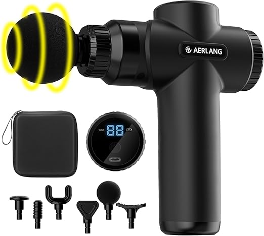 AERLANG Massage Gun, Massage Gun Deep Tissue with 10 Speed Levels