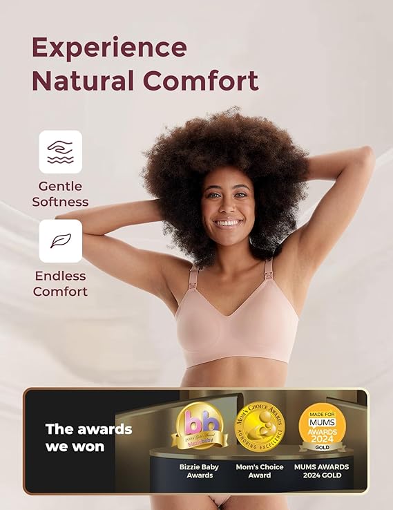 Momcozy Nursing Bras for Breastfeeding, Seamless Ultra Comfort Maternity Bra