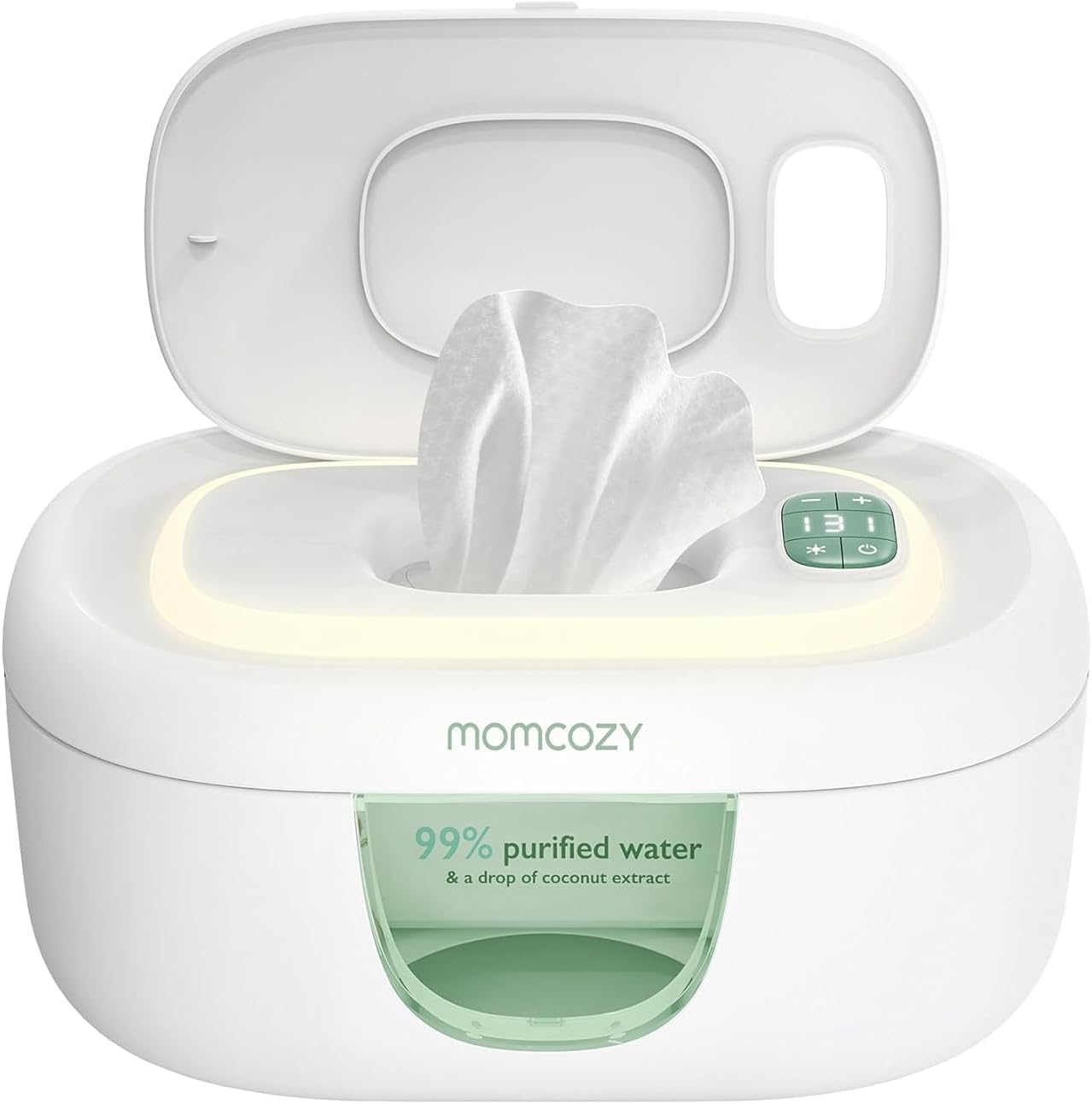 Momcozy Baby Wipe Warmer, Innovative Spring Design, Large Capacity Wipes Dispens