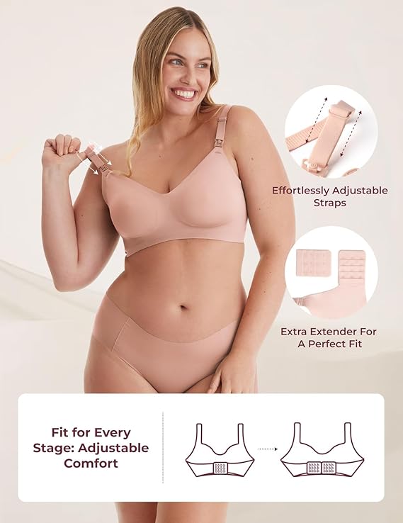 Momcozy Nursing Bras for Breastfeeding, Seamless Ultra Comfort Maternity Bra