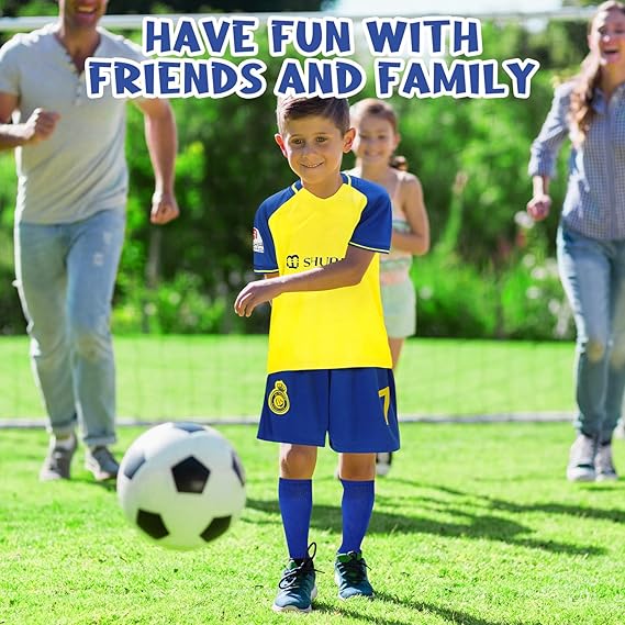 3PCS Kid T-Shirt Trunks Socks Soccer Shirt Set, #10 Jersey Youth Kid Sizes Football Sportswear