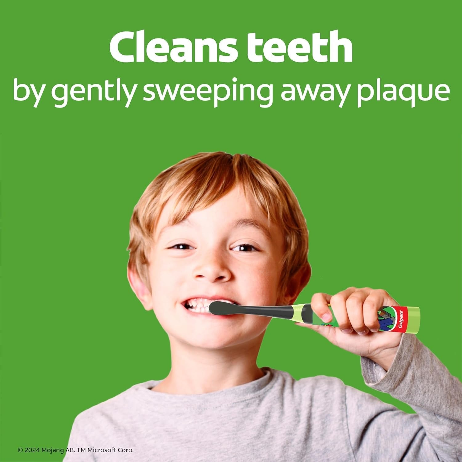 Colgate Minecraft Toothbrush Battery Powered Extra-Soft Bristles for Ages 3+Kids