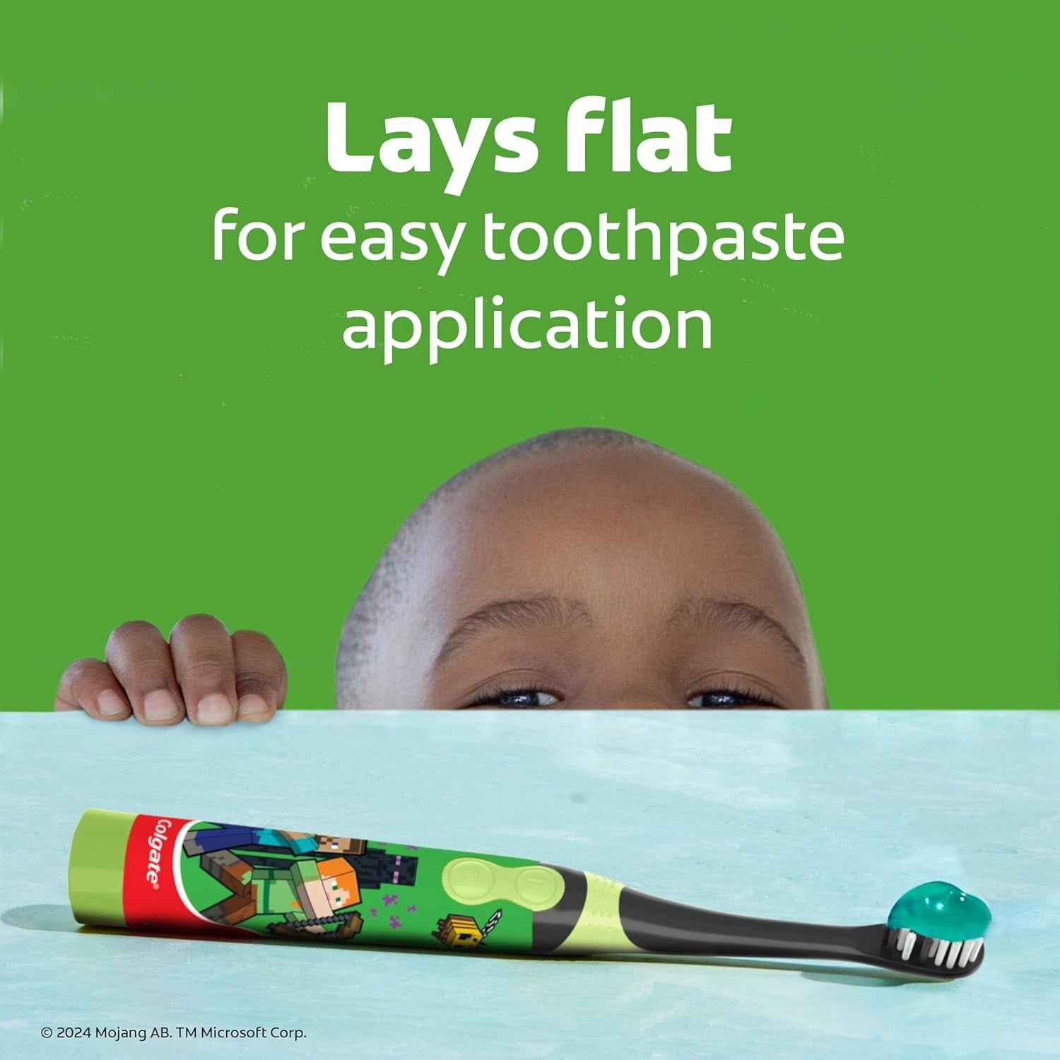 Colgate Minecraft Toothbrush Battery Powered Extra-Soft Bristles for Ages 3+Kids