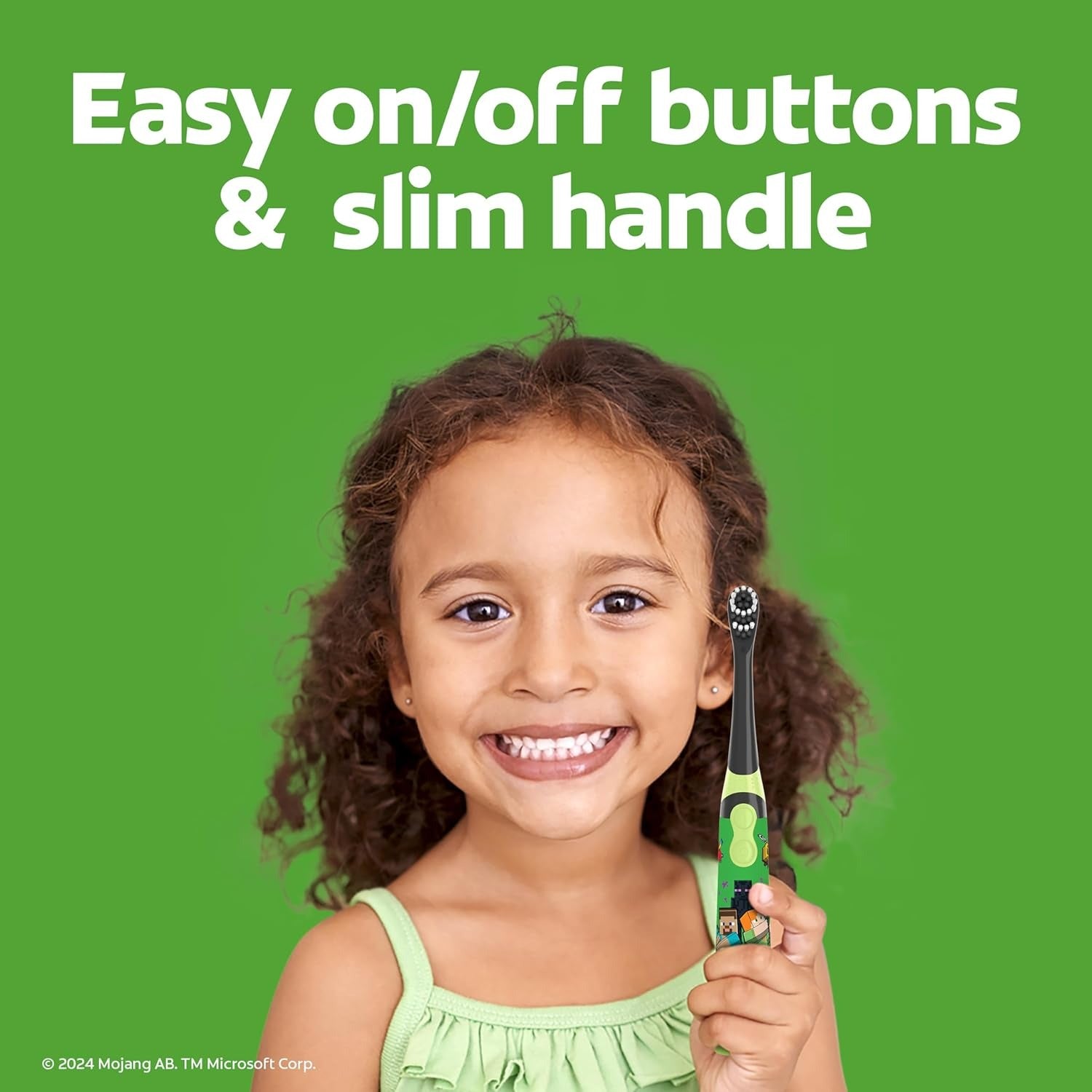 Colgate Minecraft Toothbrush Battery Powered Extra-Soft Bristles for Ages 3+Kids
