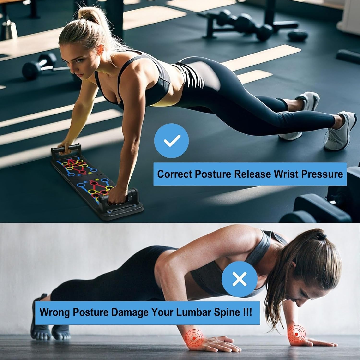 Push-up Board for Home Exercise Multifunctional Foldable Gym Strength Training