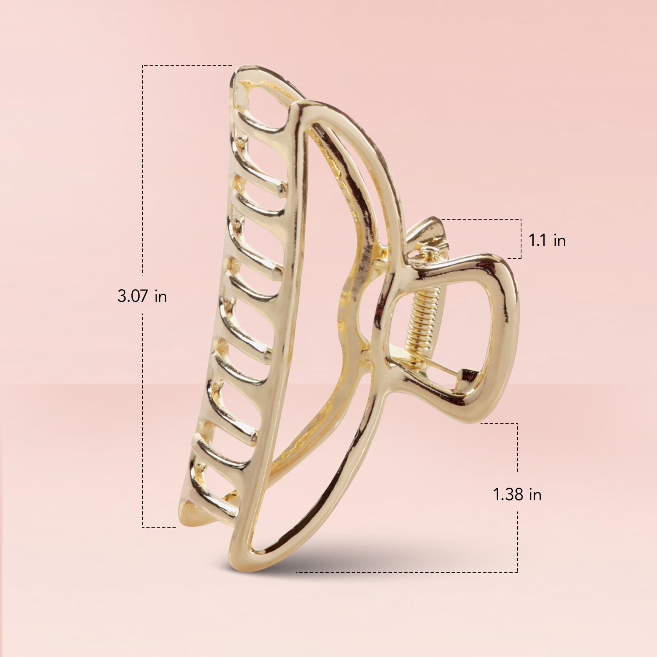 Kitsch 1PC n Slip Claw Clip - Securely Holds Even Thick Hair | Large Open Shape