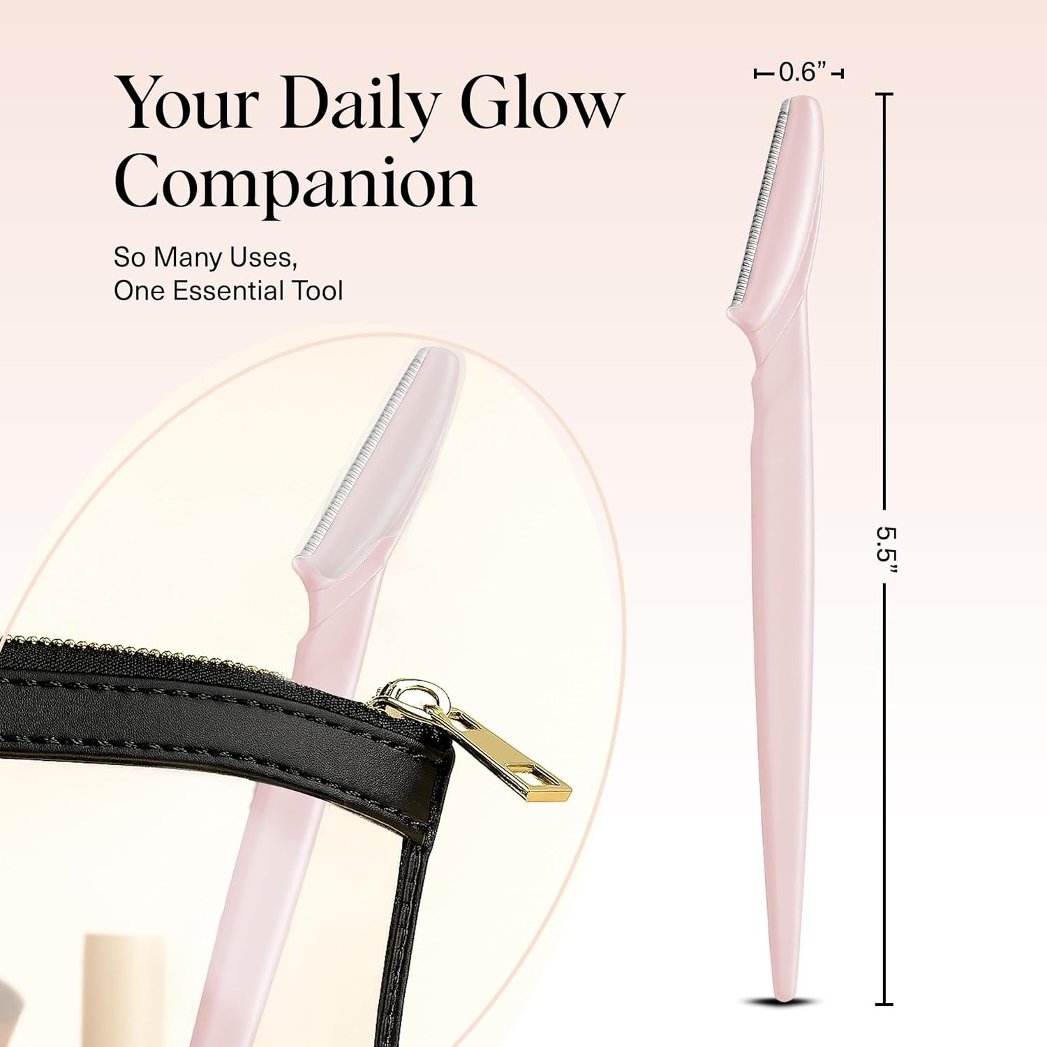 Kitsch Dermaplane Razor for Women Face – Face Razors for Women & Men, Eye Brow R