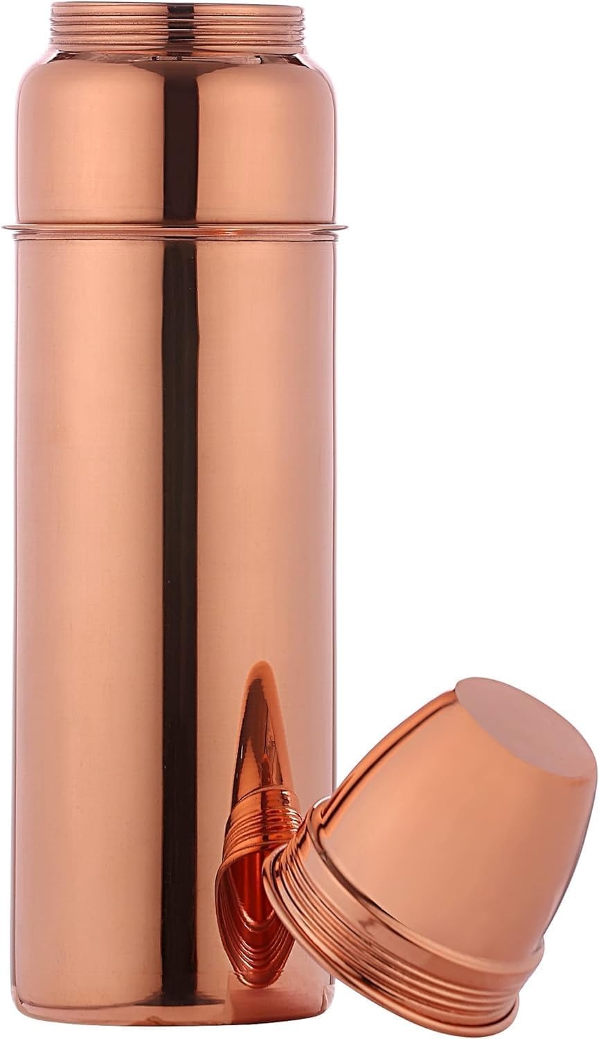 Copper Water Bottle Hammered for Ayurvedic Health Benefits | Leak Proof