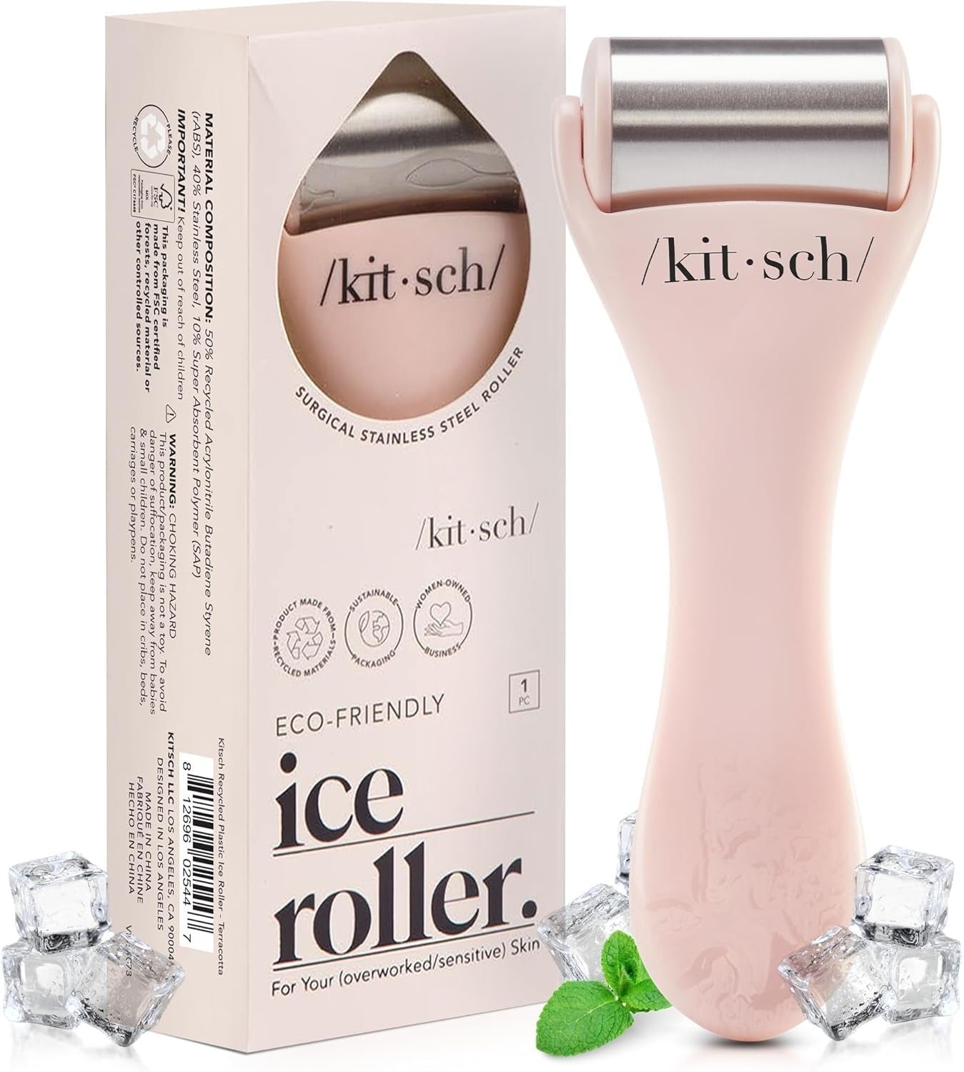 Ice Roller for Face – Made of Stainless Steel, Reduce Puffiness, Redness & Head