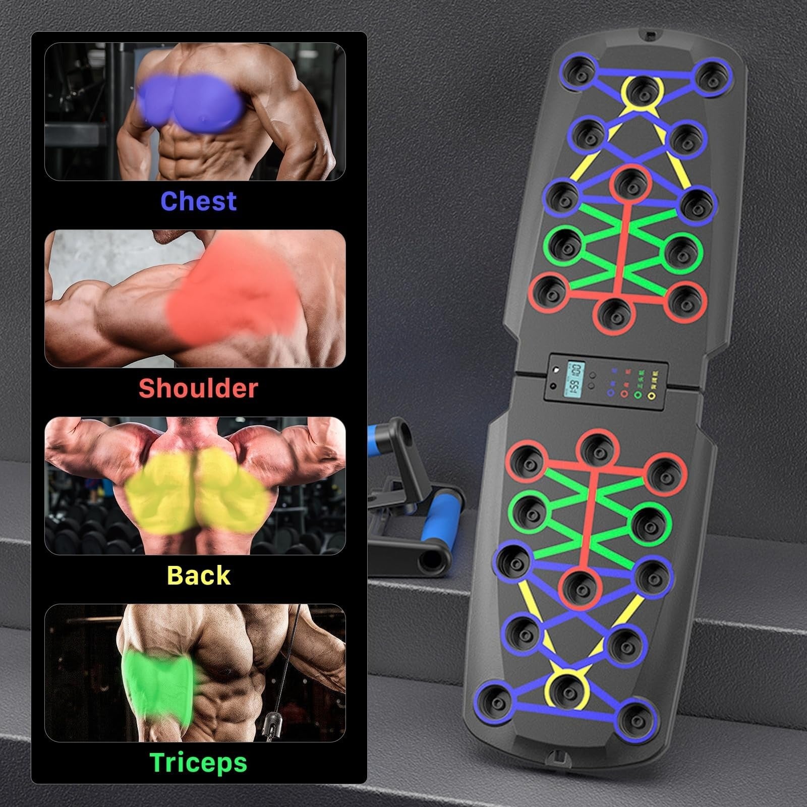 Push-up Board for Home Exercise Multifunctional Foldable Gym Strength Training