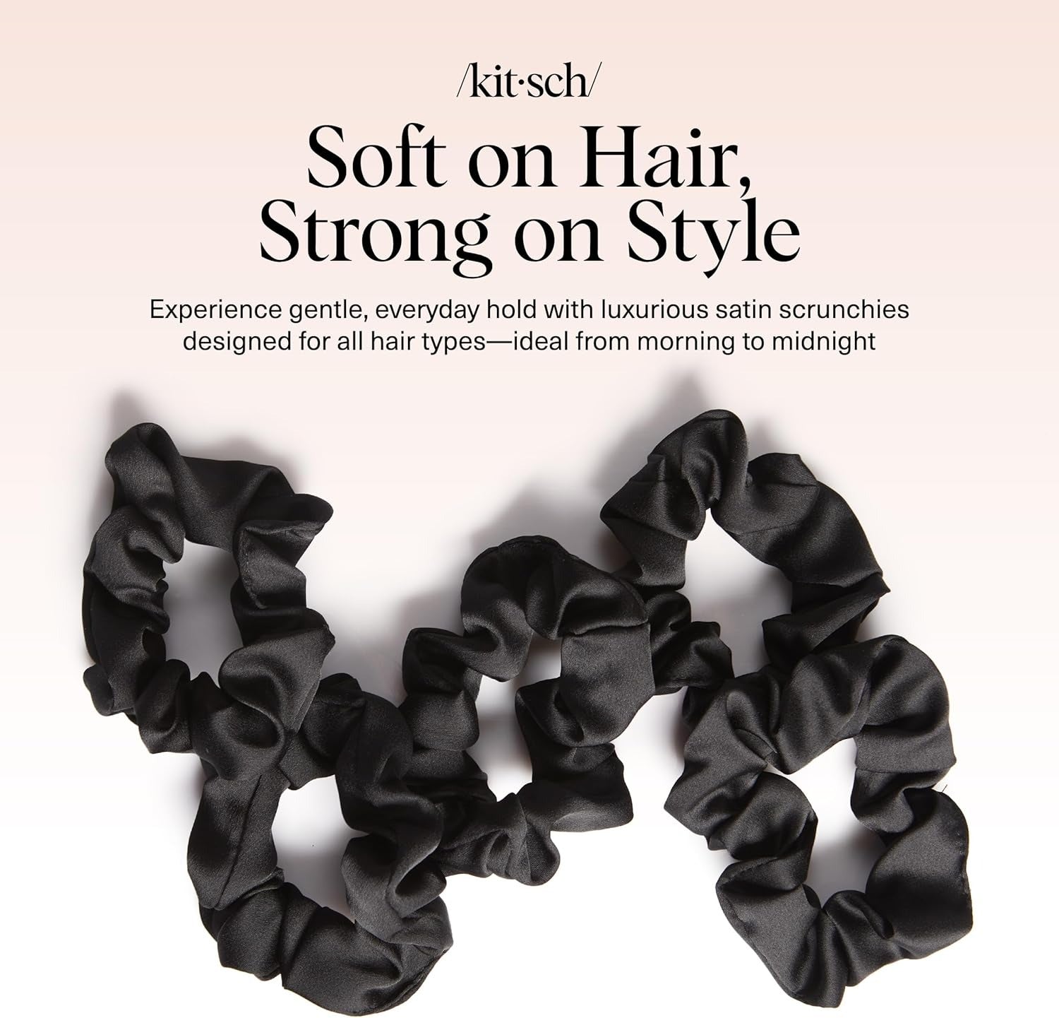 Kitsch Satin Scrunchies for Women No Crease Hair Ties Soft Satin Hair Scrunchies