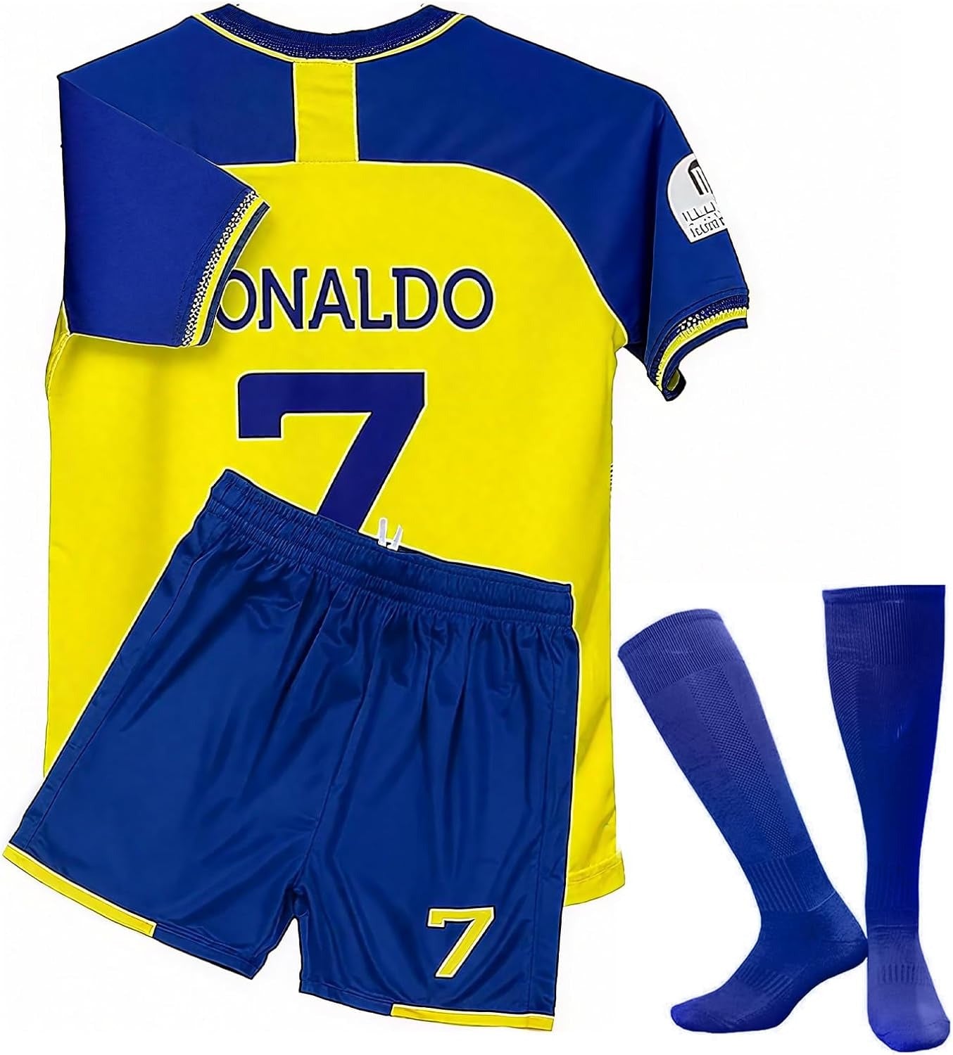 New Youth Soccer Jersey and Shorts Set, #7 Sports Kit, Unisex Au stock