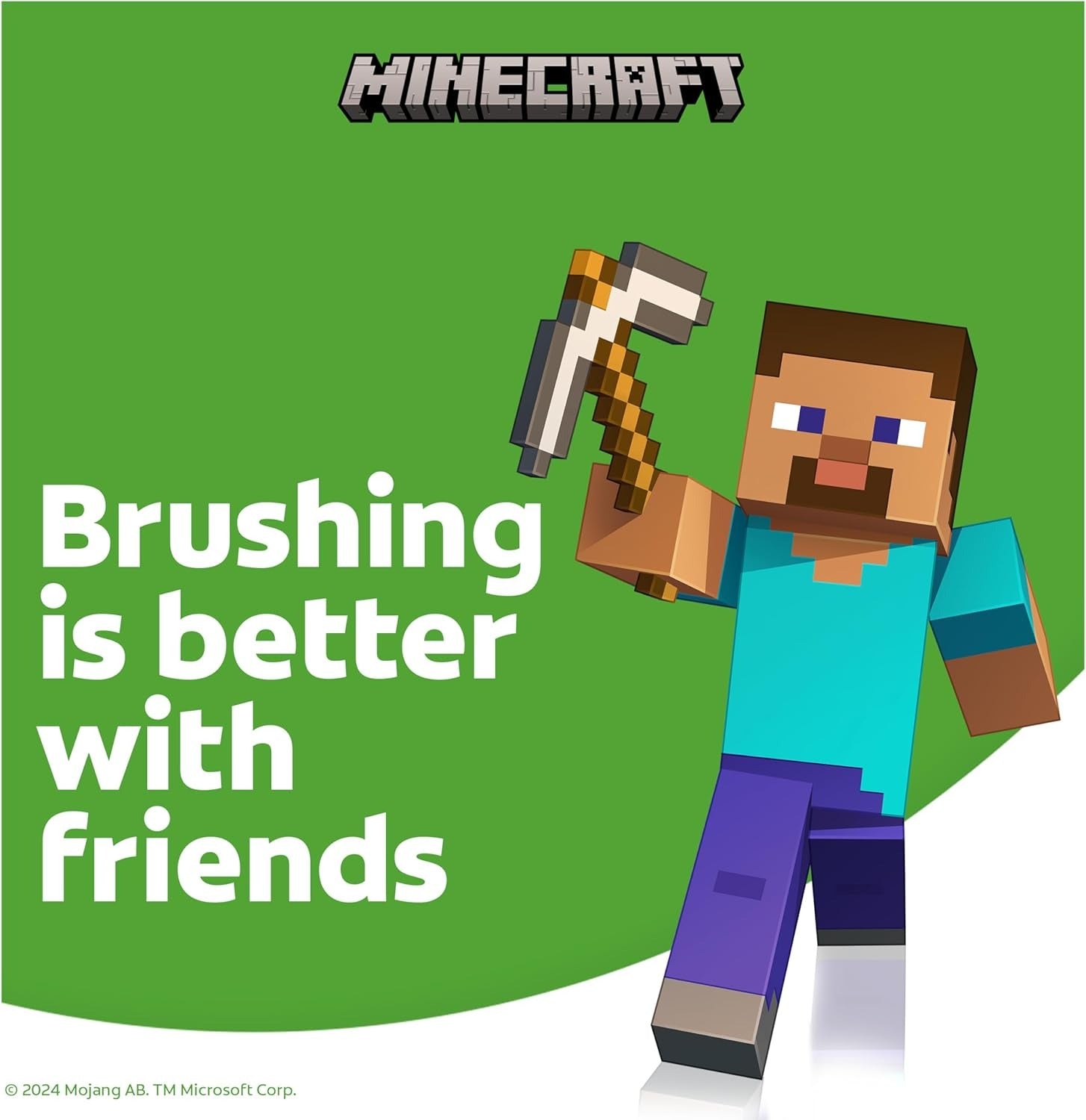 Colgate Minecraft Toothbrush Battery Powered Extra-Soft Bristles for Ages 3+Kids