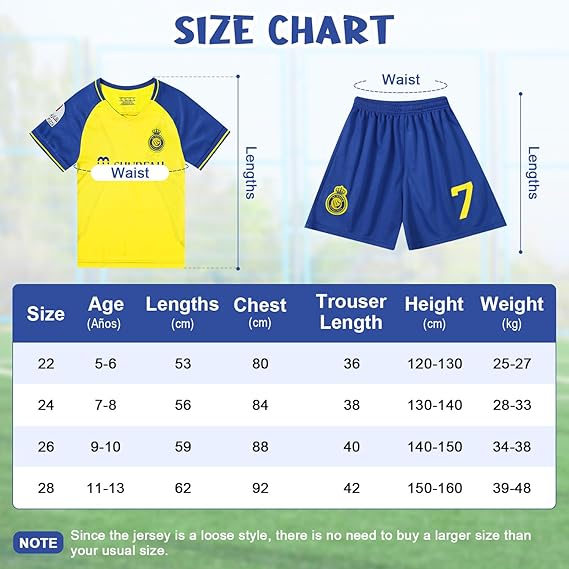 3PCS Kid T-Shirt Trunks Socks Soccer Shirt Set, #10 Jersey Youth Kid Sizes Football Sportswear