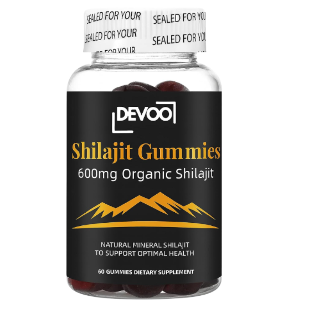 Devoo Shilajit Gummies 600mg – Organic Himalayan Shilajit Supplement