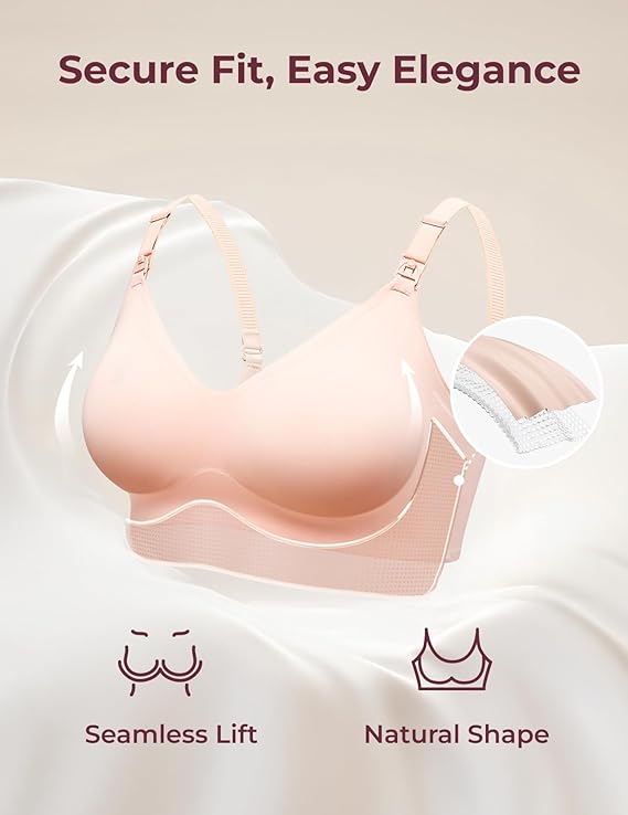 Momcozy Nursing Bras for Breastfeeding, Seamless Ultra Comfort Maternity Bra